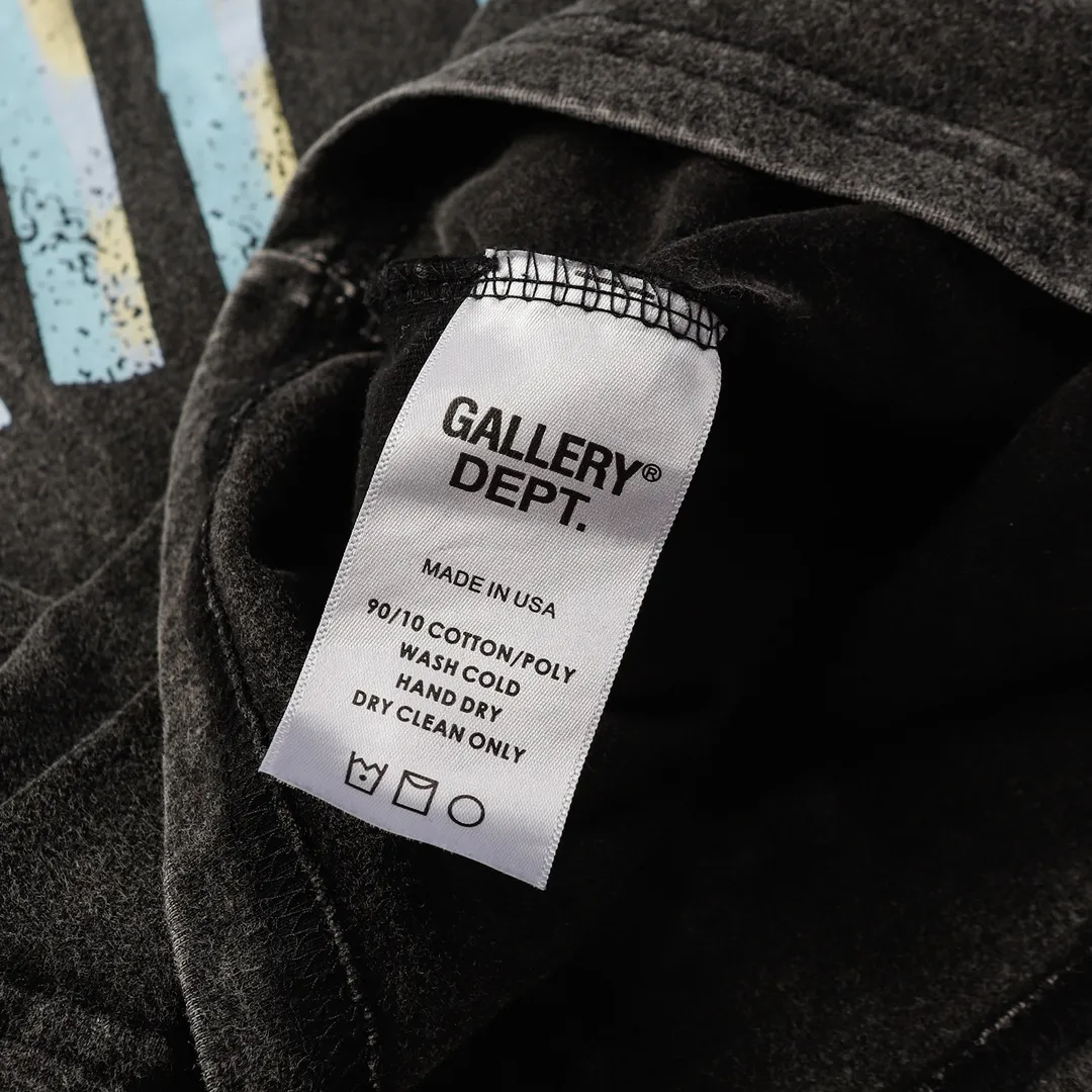 GALLERY.DEPT Summer new short-sleeved model number: D3168#P116 Color: washed black Size: S M L XL